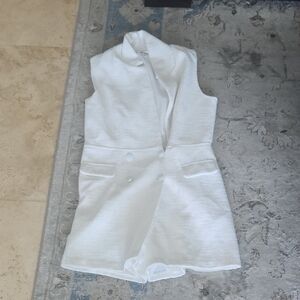 Steve Madden Textured White Romper